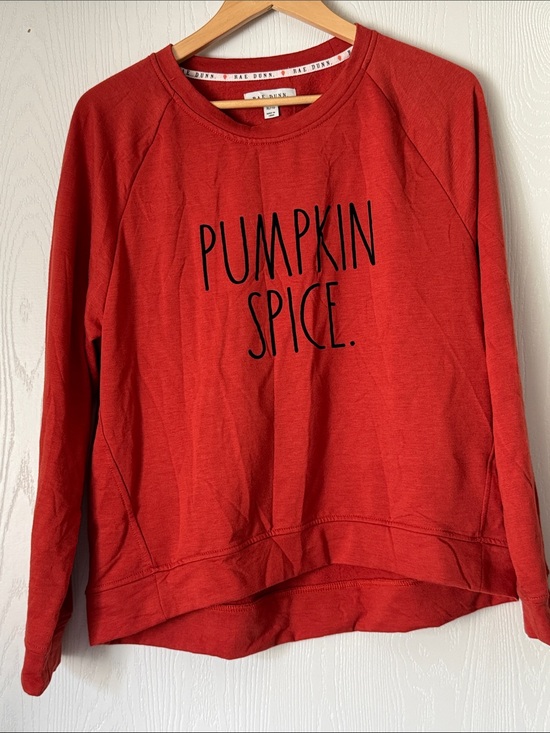 Rae Dunn Sweaters - Rae Dunn Red "PUMPKIN SPICE." Crewneck Sweatshirt